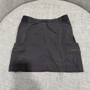 Athleta Black Skirt with Zipper Details